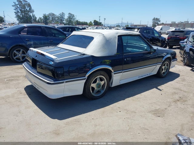 45387402 :رقم المزاد ، 1FABP45E5KF163880 vin ، 1989 Ford Mustang Gt/cobra Gt مزاد بيع