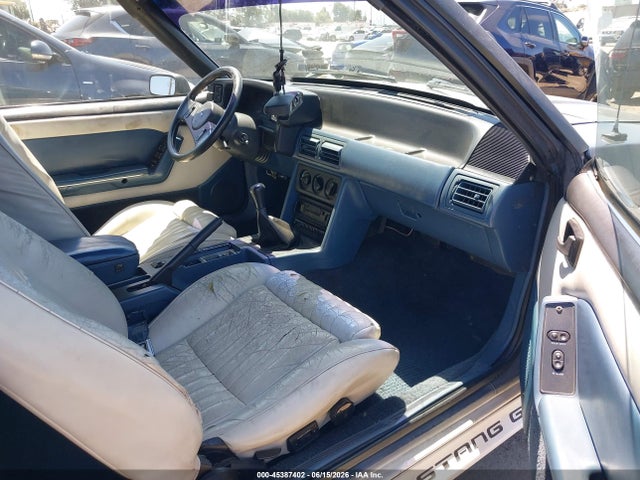 45387402 :رقم المزاد ، 1FABP45E5KF163880 vin ، 1989 Ford Mustang Gt/cobra Gt مزاد بيع