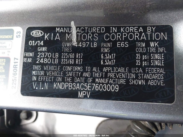 KIA Sportage Lx 2014 KNDPB3AC5E7603009 Image 9