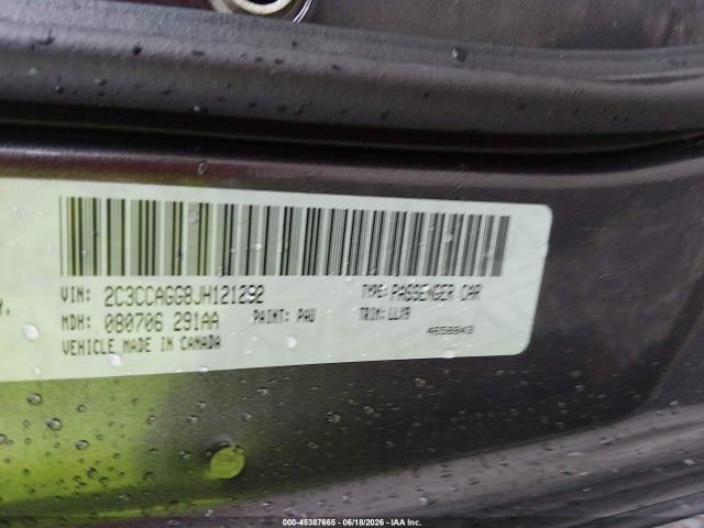 Продаж на аукціоні авто 2018 Chrysler 300 300s Awd, vin: 2C3CCAGG8JH121292, номер лоту: 45387665