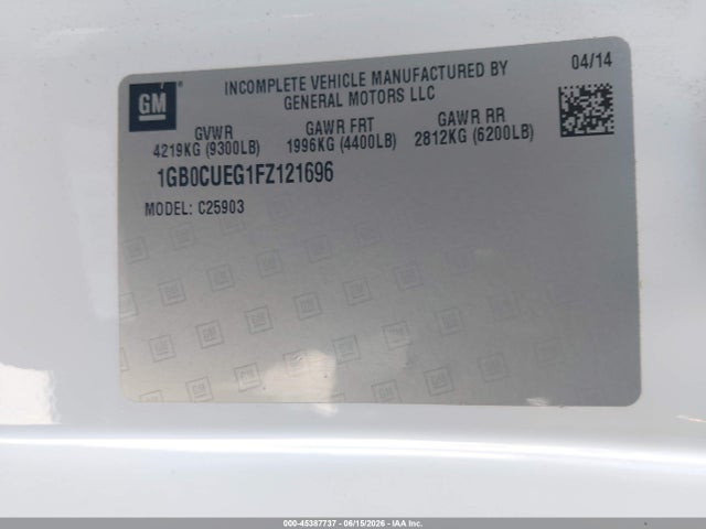 1GB0CUEG1FZ121696 Chevrolet Silverado 2500hd Work Truck