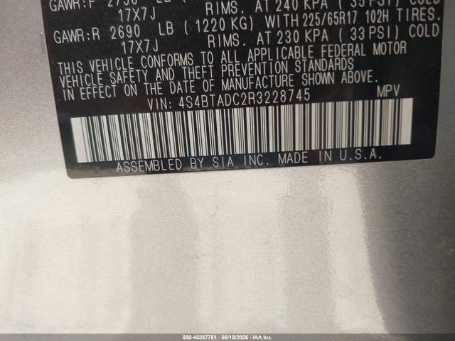 Subaru Outback Premium 2024 4S4BTADC2R3228745 Image 9