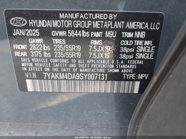 Hyundai IONIQ 5 SE 2025 7YAKM4DA9SY007131 Image 9