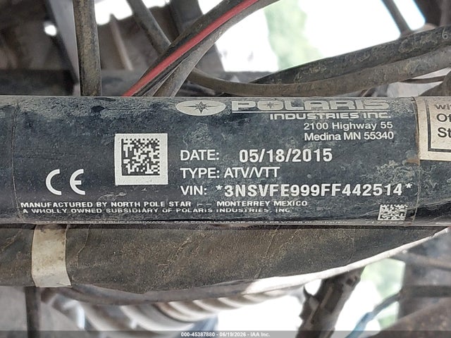 3NSVFE999FF442514 Polaris Rzr Xp 4 1000 Eps