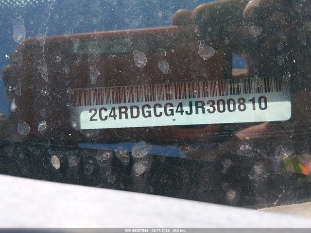 Aukcja sprzedaży 2018 Dodge Grand Caravan Sxt, vin: 2C4RDGCG4JR300810, numer aukcji: 45387944