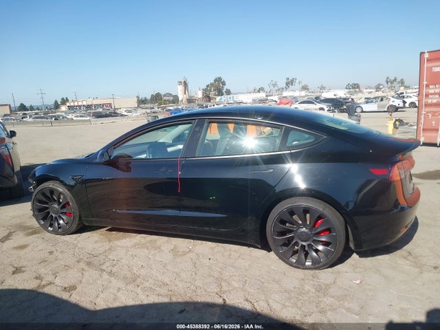 45388392 :رقم المزاد ، 5YJ3E1EC1PF669929 vin ، 2023 Tesla Model 3 Performance Dual Motor All-wheel Drive مزاد بيع