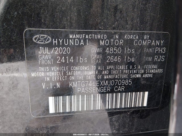 Genesis G70 3.3t Rwd 2021 KMTG74LEXMU070985 Image 9