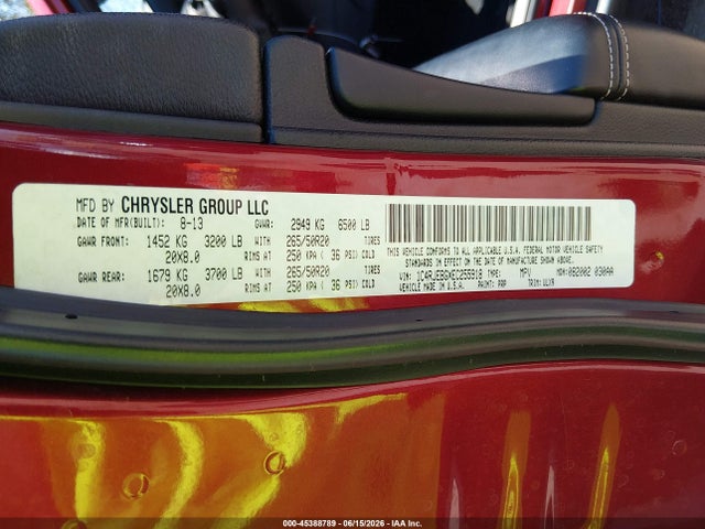 1C4RJEBGXEC255918 Jeep Grand Cherokee Limited