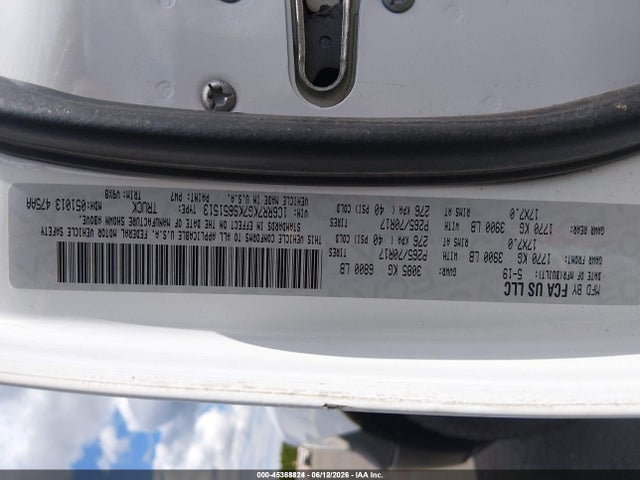 Aukcja sprzedaży 2019 Ram 1500 Classic Tradesman  4x4 5'7 Box, vin: 1C6RR7KG7KS651513, numer aukcji: 45388824