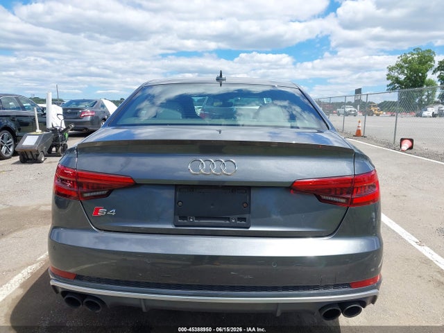2018 Audi S4 3.0t Premium Plus მანქანა იყიდება აუქციონზე, vin: WAUC4BF42JA003837, აუქციონის ნომერი: 45388950