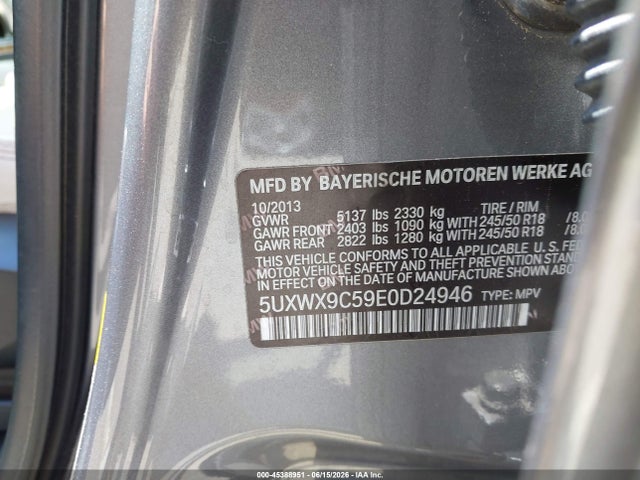 Продажа на аукционе авто 2014 Bmw X3 Xdrive28i, vin: 5UXWX9C59E0D24946, номер лота: 45388951