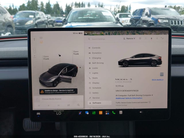 Aukcja sprzedaży 2025 Tesla Model 3 Long Range Rear-wheel Drive/standard Rear-wheel Drive, vin: 5YJ3E1EA8SF978028, numer aukcji: 45389030