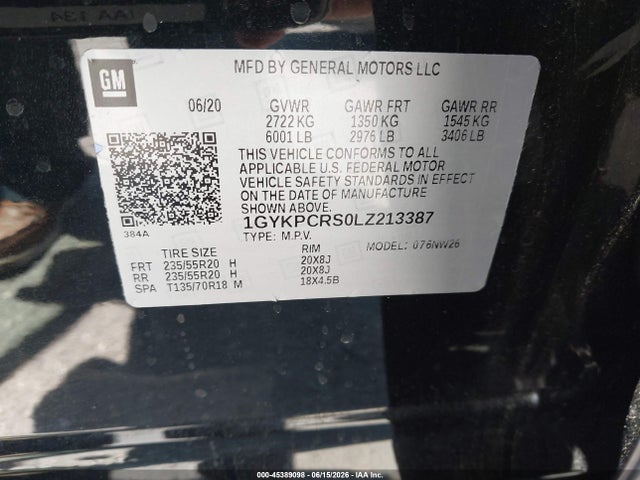 Cadillac Xt6 Fwd Premium Luxury 2020 1GYKPCRS0LZ213387 Image 9