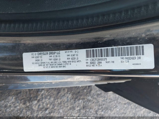 Aukcja sprzedaży 2011 Chrysler 200 Limited, vin: 1C3BC2FG3BN581679, numer aukcji: 45389195