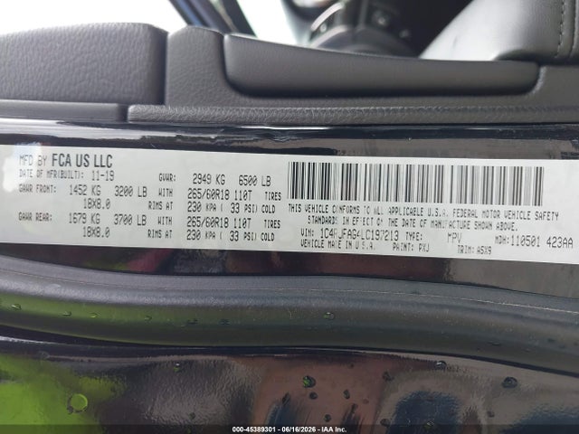 Продажа на аукционе авто 2020 Jeep Grand Cherokee Laredo E 4x4, vin: 1C4RJFAG4LC197213, номер лота: 45389301