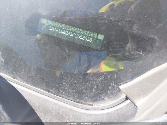 Aukcja sprzedaży 2015 Infiniti Qx60, vin: 5N1AL0MM3FC558033, numer aukcji: 45389371