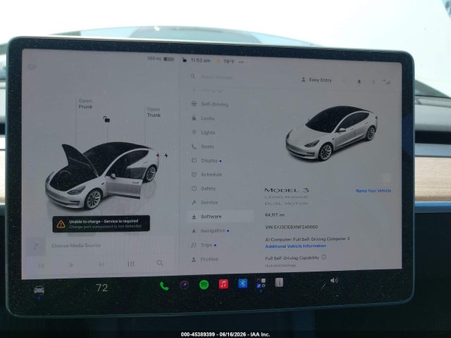 Продаж на аукціоні авто 2022 Tesla Model 3 Long Range Dual Motor All-wheel Drive, vin: 5YJ3E1EBXNF246660, номер лоту: 45389399