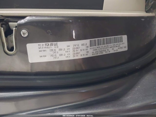 2018 Chrysler Pacifica Touring Plus მანქანა იყიდება აუქციონზე, vin: 2C4RC1FG6JR279180, აუქციონის ნომერი: 45389428