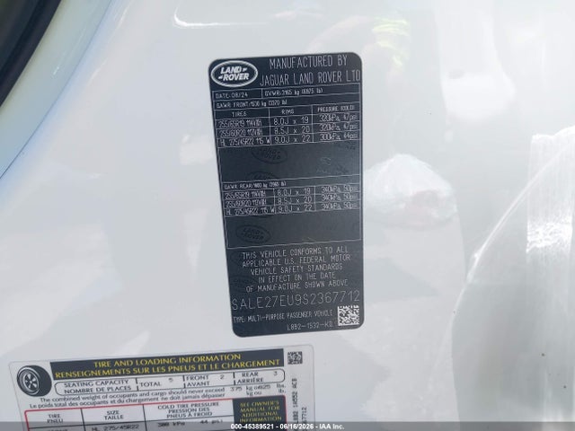 SALE27EU9S2367712 Land Rover Defender 110 P400 X-dynamic Se