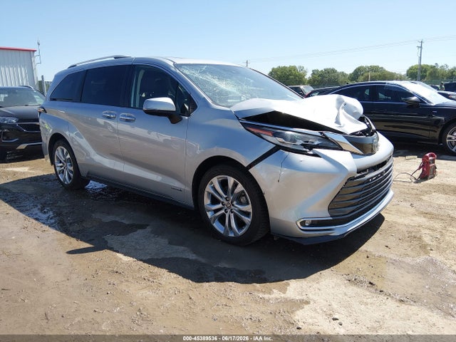 45389536 :رقم المزاد ، 5TDERKEC5MS067657 vin ، 2021 Toyota Sienna Platinum مزاد بيع