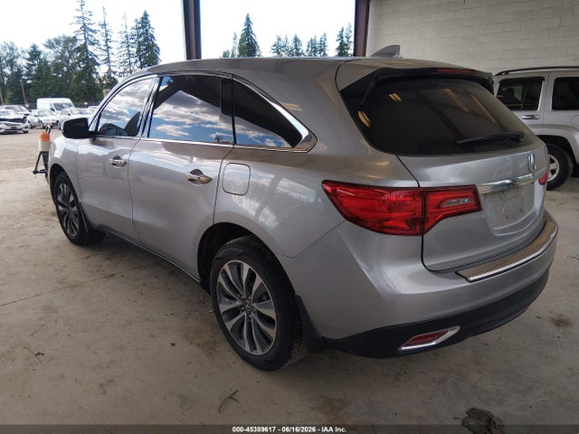 45389617 :رقم المزاد ، 5FRYD4H44GB050125 vin ، 2016 Acura Mdx Technology   Acurawatch Plus Packages/technology Package مزاد بيع
