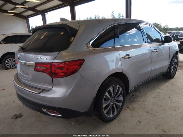 45389617 :رقم المزاد ، 5FRYD4H44GB050125 vin ، 2016 Acura Mdx Technology   Acurawatch Plus Packages/technology Package مزاد بيع