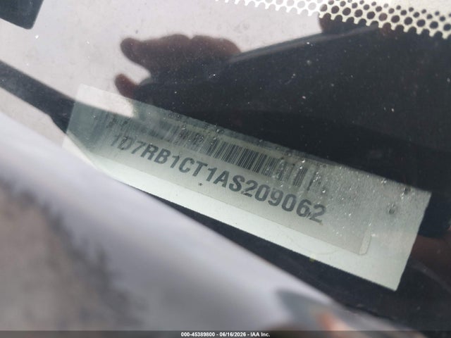 45389800 :رقم المزاد ، 1D7RB1CT1AS209062 vin ، 2010 Dodge Ram 1500 Laramie مزاد بيع