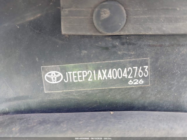 Продажа на аукционе авто 2004 Toyota Highlander V6, vin: JTEEP21AX40042763, номер лота: 45389868