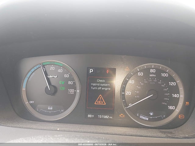 2016 Hyundai Sonata Hybrid Se მანქანა იყიდება აუქციონზე, vin: KMHE24L14GA019081, აუქციონის ნომერი: 45389886