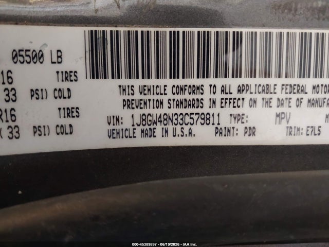 Auction sale of the 2003 Jeep Grand Cherokee Laredo, vin: 1J8GW48N33C579811, lot number: 45389897