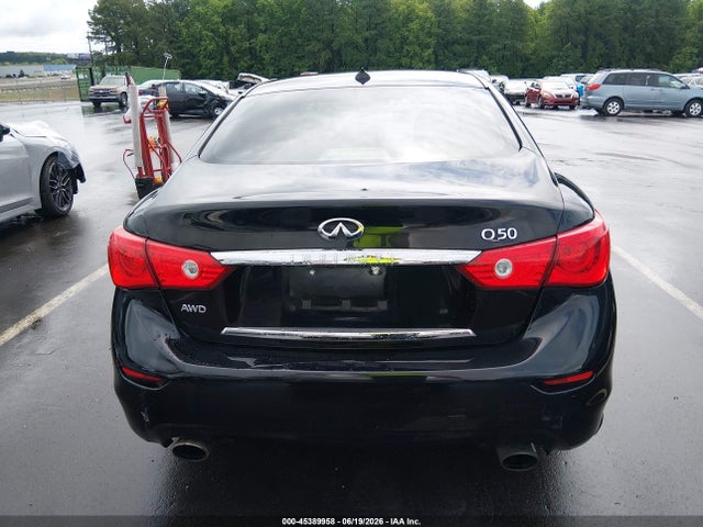 2016 Infiniti Q50 3.0t Premium მანქანა იყიდება აუქციონზე, vin: JN1EV7ARXGM345846, აუქციონის ნომერი: 45389958