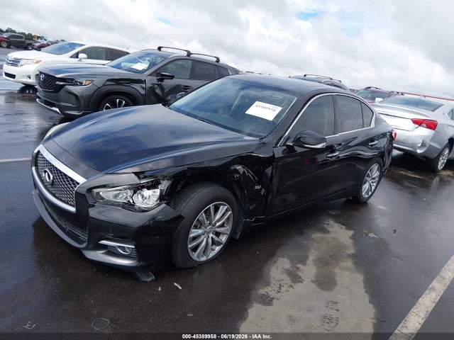 2016 Infiniti Q50 3.0t Premium მანქანა იყიდება აუქციონზე, vin: JN1EV7ARXGM345846, აუქციონის ნომერი: 45389958