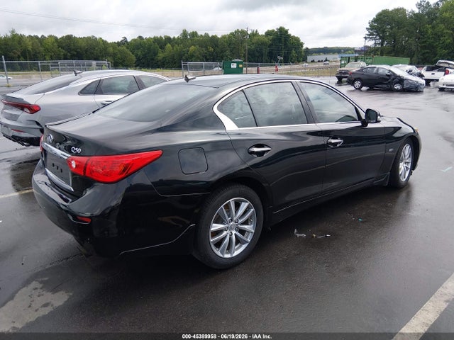 2016 Infiniti Q50 3.0t Premium მანქანა იყიდება აუქციონზე, vin: JN1EV7ARXGM345846, აუქციონის ნომერი: 45389958