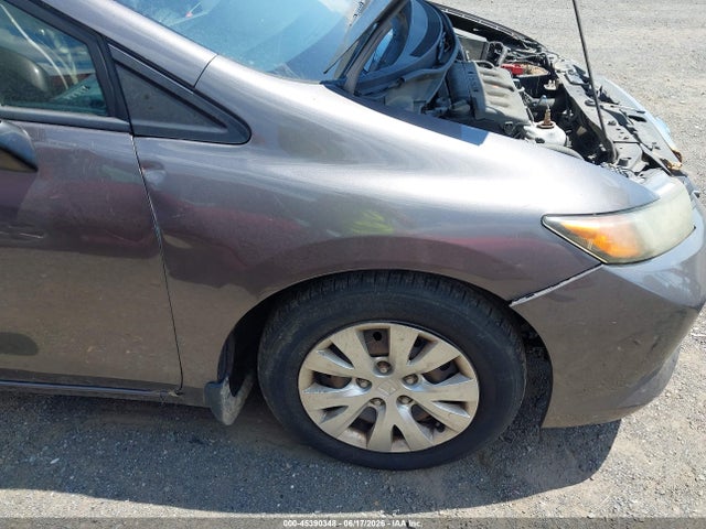 2012 Honda Civic Lx მანქანა იყიდება აუქციონზე, vin: 19XFB2F59CE082339, აუქციონის ნომერი: 45390348