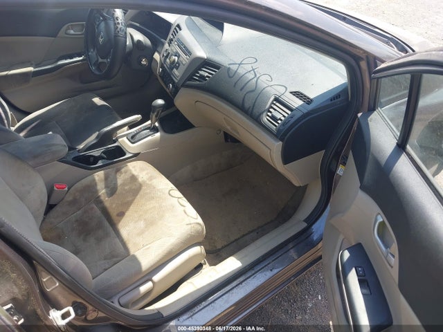 2012 Honda Civic Lx მანქანა იყიდება აუქციონზე, vin: 19XFB2F59CE082339, აუქციონის ნომერი: 45390348