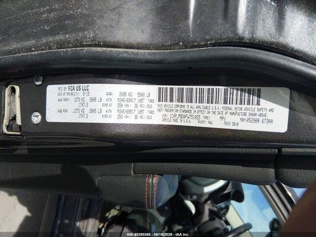 Aukcja sprzedaży 2015 Jeep Cherokee Trailhawk, vin: 1C4PJMBS0FW751025, numer aukcji: 45390368