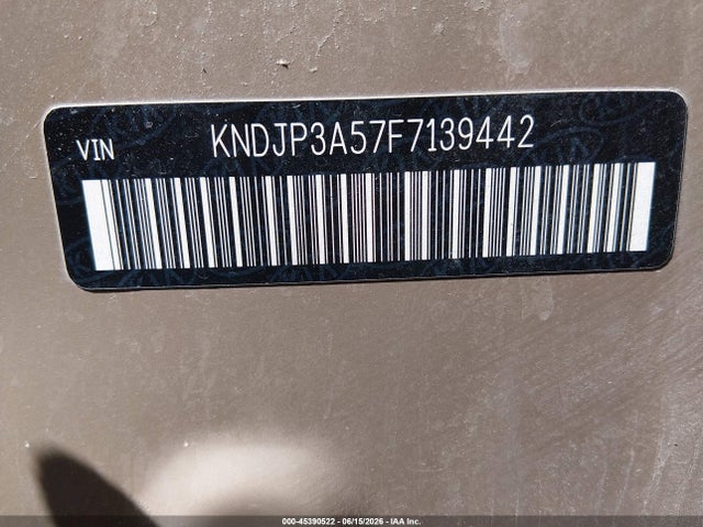45390522 :رقم المزاد ، KNDJP3A57F7139442 vin ، 2015 Kia Soul + مزاد بيع