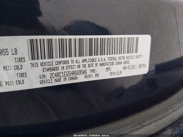 2C4RC1EG5HR669506 Chrysler Pacifica Touring-l Plus