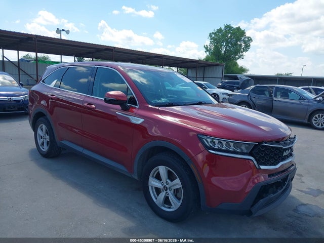 2022 Kia Sorento Lx მანქანა იყიდება აუქციონზე, vin: 5XYRG4LC6NG092345, აუქციონის ნომერი: 45390907