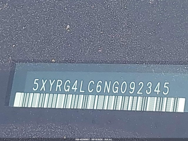 2022 Kia Sorento Lx მანქანა იყიდება აუქციონზე, vin: 5XYRG4LC6NG092345, აუქციონის ნომერი: 45390907