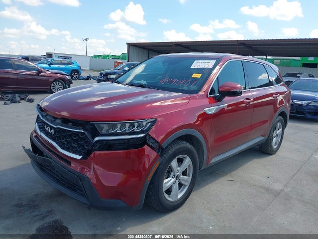 2022 Kia Sorento Lx მანქანა იყიდება აუქციონზე, vin: 5XYRG4LC6NG092345, აუქციონის ნომერი: 45390907