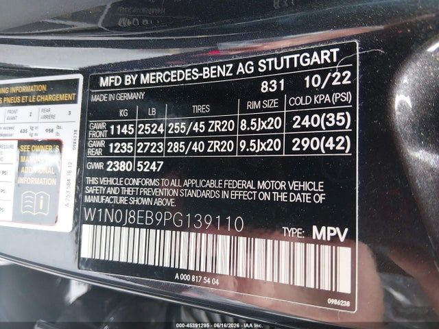 Продажа на аукционе авто 2023 Mercedes-benz Glc 300 4matic Coupe, vin: W1N0J8EB9PG139110, номер лота: 45391295
