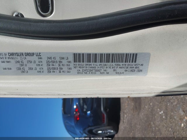 Продаж на аукціоні авто 2015 Dodge Journey Crossroad, vin: 3C4PDCGBXFT566027, номер лоту: 45391483