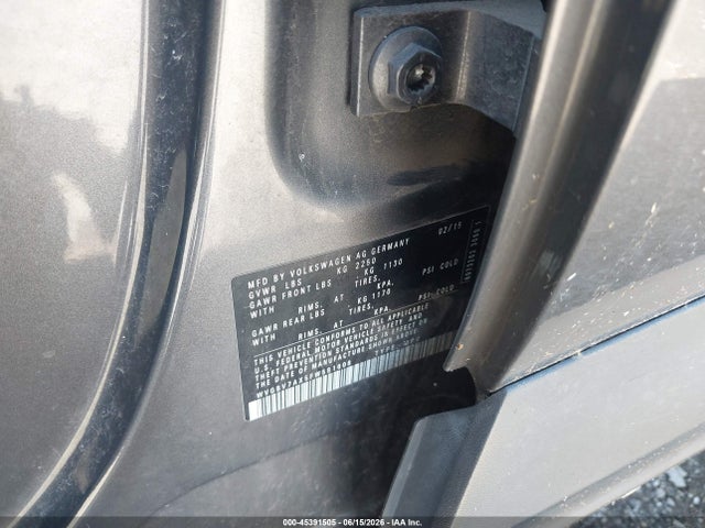 Продажа на аукционе авто 2015 Volkswagen Tiguan S, vin: WVGBV7AX5FW581608, номер лота: 45391505