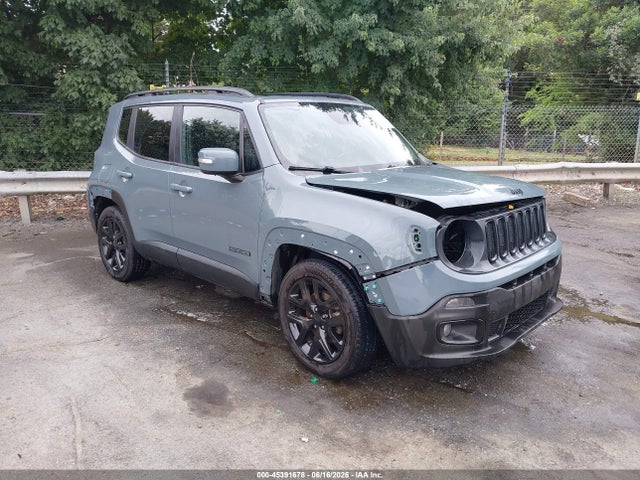 2018 Jeep Renegade Altitude Fwd მანქანა იყიდება აუქციონზე, vin: ZACCJABB4JPJ06216, აუქციონის ნომერი: 45391678
