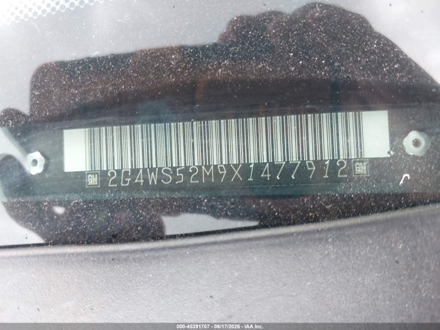 Auction sale of the 1999 Buick Century Custom, vin: 2G4WS52M9X1477912, lot number: 45391707