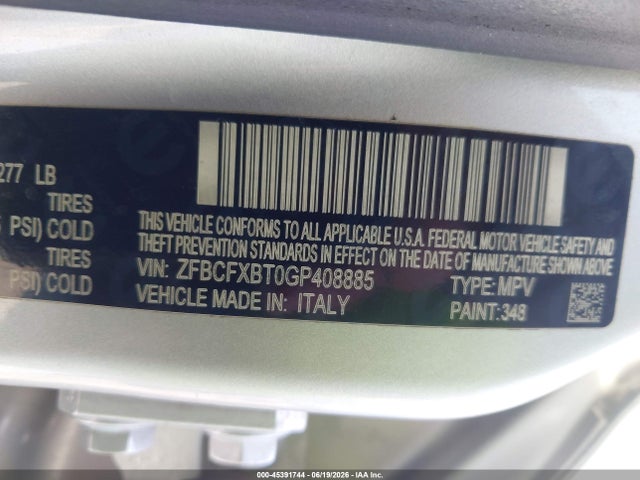 Fiat 500x Easy 2016 ZFBCFXBT0GP408885 Image 9