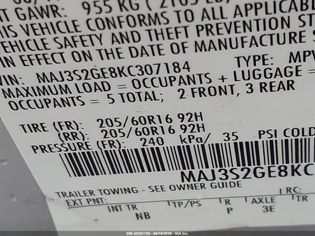 Ford Ecosport Se 2019 MAJ3S2GE8KC307184 Image 9