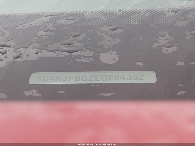 Aukcja sprzedaży 2014 Jeep Grand Cherokee Limited, vin: 1C4RJFBG2EC294332, numer aukcji: 45392106