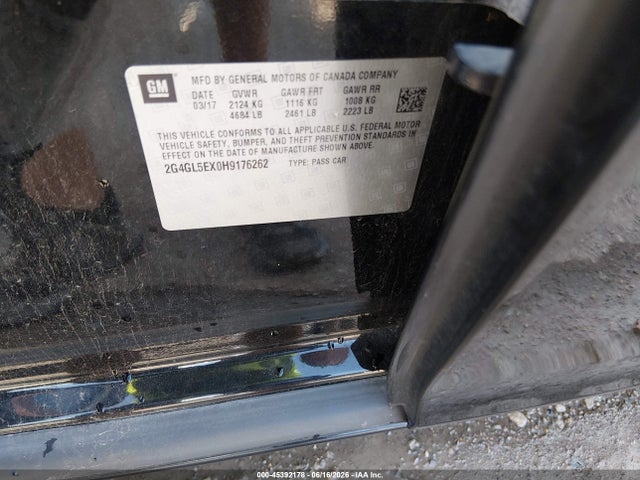 2G4GL5EX0H9176262 Buick Regal Turbo Sport Touring